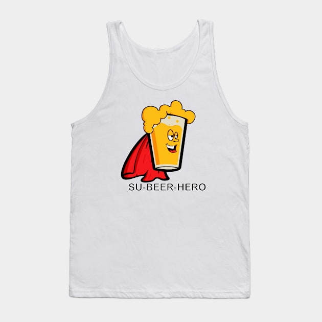 Su-Beer-Hero Tank Top by Art by Nabes